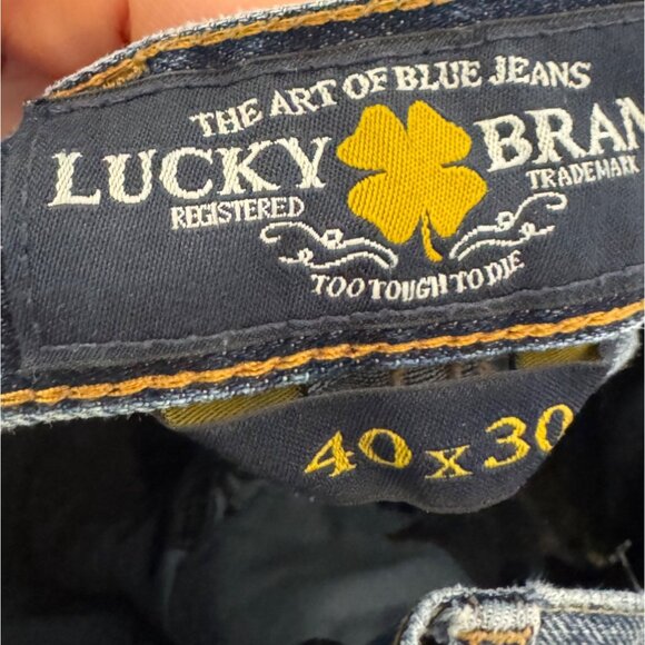 Lucky Brand 181 Relaxed Straight Jeans Mens Size 40x30 Denim Blue Medium Wash - Picture 2 of 7